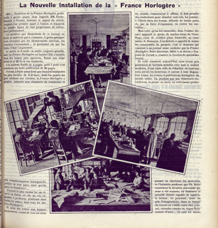 La nouvelle installation de la "France Horlogère", 1906. © Région Bourgogne-Franche-Comté, Inventaire du patrimoine La nouvelle installation de la "France Horlogère", 1906. © Région Bourgogne-Franche-Comté, Inventaire du patrimoine
