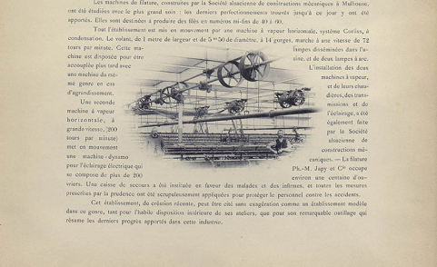 Filature Ph. M. Japy et Cie, à Audincourt. Atelier de fabrication, 1894. © Région Bourgogne-Franche-Comté, Inventaire du patrimoine
