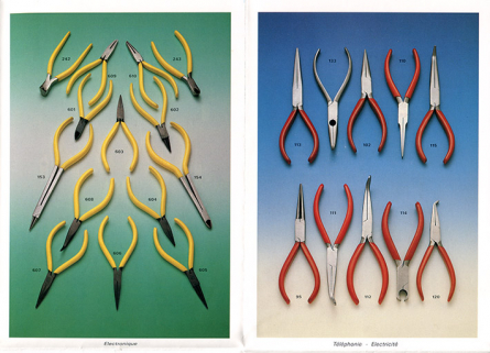 FMX fabrique la pince dont vous avez besoin [dépliant publicitaire : pinces pour l'électricité et l'électronique], [années 1980 ?]. © Région Bourgogne-Franche-Comté, Inventaire du patrimoine