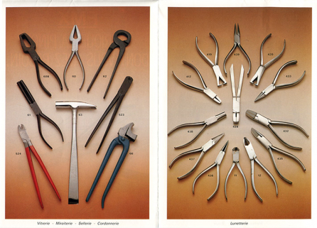 FMX fabrique la pince dont vous avez besoin [dépliant publicitaire : pinces diverses (notamment pour la lunetterie), tenailles et marteau], [années 1980 ?]. © Région Bourgogne-Franche-Comté, Inventaire du patrimoine