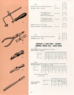 Catalogue L.H.T. 4. [catalogue de production p. 10 : bocfil, pinces et marteaux], [3e quart 20e siècle]. © Région Bourgogne-Franche-Comté, Inventaire du patrimoine