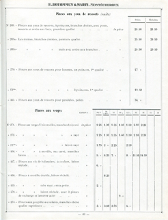 Tarif album n° 5. Fabrique d'outils E. Ducommun & Marti [catalogue de production, p. 49 : pinces aux yeux de ressorts et pinces à morille], [milieu 20e siècle]. © Région Bourgogne-Franche-Comté, Inventaire du patrimoine