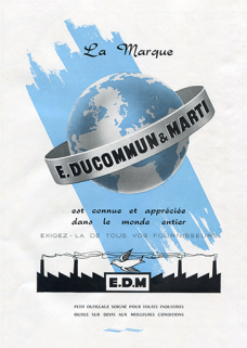 E. Ducommun & Marti. Catalogue n° 11 [publicité], [années 1960 ?]. © Région Bourgogne-Franche-Comté, Inventaire du patrimoine