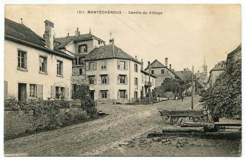 1211. Montécheroux - Centre du village, 1er quart 20e siècle [avant 1921]. © Région Bourgogne-Franche-Comté, Inventaire du patrimoine