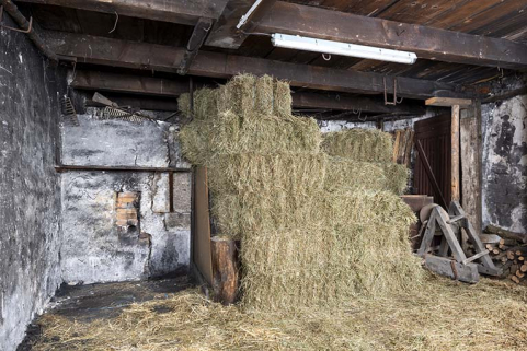Forge sud : 2e foyer (à gauche derrière le tas de foin). © Région Bourgogne-Franche-Comté, Inventaire du patrimoine Forge sud : 2e foyer (à gauche derrière le tas de foin). © Région Bourgogne-Franche-Comté, Inventaire du patrimoine