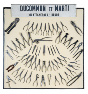 Présentoir de pinces Ducommun et Marti. © Région Bourgogne-Franche-Comté, Inventaire du patrimoine