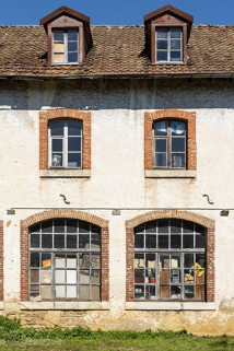 Atelier principal : baies de la façade latérale droite. © Région Bourgogne-Franche-Comté, Inventaire du patrimoine
