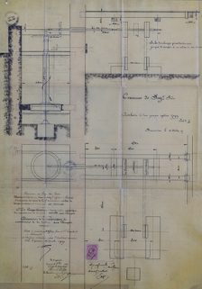 Installation de deux pompes système Japy. 1907. © Région Bourgogne-Franche-Comté, Inventaire du patrimoine Installation de deux pompes système Japy. 1907. © Région Bourgogne-Franche-Comté, Inventaire du patrimoine