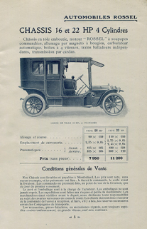 Automobiles Rossel. Châssis 16 et 22 HP 4 cylindres, [entre 1910 et 1914]. © Région Bourgogne-Franche-Comté, Inventaire du patrimoine