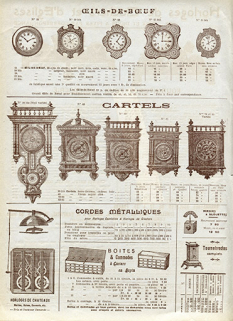 Fabrique d'horlogerie en tous genres [...] G. Jobez succes[seu]r à Morez-du-Jura [catalogue de production vers 1900, p. 3]. © Région Bourgogne-Franche-Comté, Inventaire du patrimoine