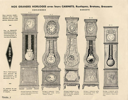 Manufacture d'horlogerie en tous genres [...] G. Jobez succ[esseu]r à Morez (Jura) France [catalogue de production, pl. 2], 1931. © Région Bourgogne-Franche-Comté, Inventaire du patrimoine