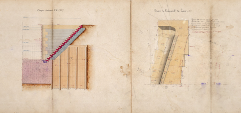 Construction de la dérivation de Port-sur-Saône - Ecluse à sas (1876) : vues en coupe (4). © Région Bourgogne-Franche-Comté, Inventaire du patrimoine Construction de la dérivation de Port-sur-Saône - Ecluse à sas (1876) : vues en coupe (4). © Région Bourgogne-Franche-Comté, Inventaire du patrimoine