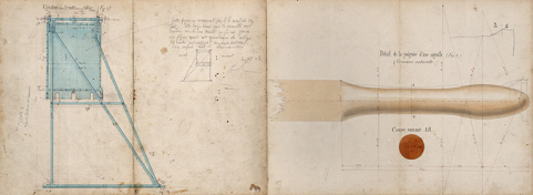 Construction du barrage mobile et de la seconde porte de garde de Saint-Albin - Fermettes et aiguilles (1876). © Région Bourgogne-Franche-Comté, Inventaire du patrimoine Construction du barrage mobile et de la seconde porte de garde de Saint-Albin - Fermettes et aiguilles (1876). © Région Bourgogne-Franche-Comté, Inventaire du patrimoine