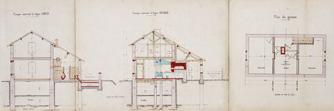 Dérivation de Conflandey : maison éclusière (1876).  © Région Bourgogne-Franche-Comté, Inventaire du patrimoine