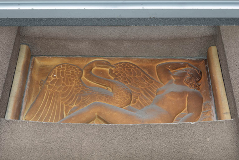 Léda et le cygne (relief n°3). © Région Bourgogne-Franche-Comté, Inventaire du patrimoine