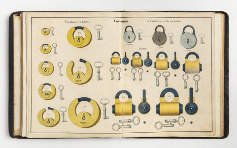 Cadenas [planche de catalogue], 1835. © Région Bourgogne-Franche-Comté, Inventaire du patrimoine