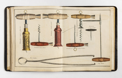[Tire-bouchons, pince à bouchon et "coupe-radis" : planche de catalogue], 1835. © Région Bourgogne-Franche-Comté, Inventaire du patrimoine