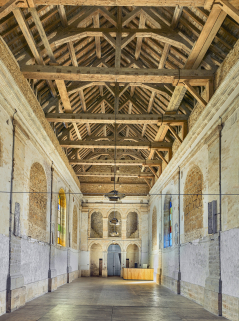  fort chapelle nef charpente en bois © Région Bourgogne-Franche-Comté, Inventaire du patrimoine