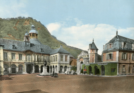hôtel de ville établissement thermal hôtel de voyageurs fontaine © Région Bourgogne-Franche-Comté, Inventaire du patrimoine  hôtel de ville établissement thermal hôtel de voyageurs fontaine © Région Bourgogne-Franche-Comté, Inventaire du patrimoine