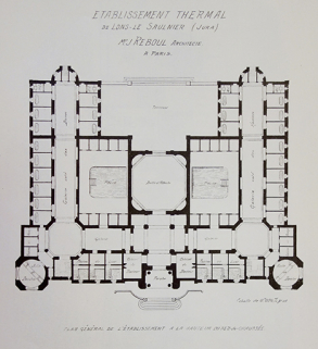 établissement thermal © Région Bourgogne-Franche-Comté, Inventaire du patrimoine  établissement thermal © Région Bourgogne-Franche-Comté, Inventaire du patrimoine