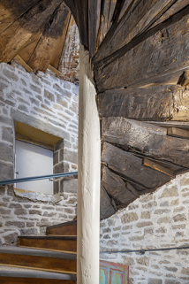  escalier © Région Bourgogne-Franche-Comté, Inventaire du patrimoine