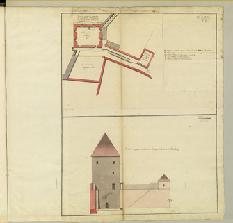 enceinte tour © Archives municipales, Besançon  enceinte tour © Archives municipales, Besançon