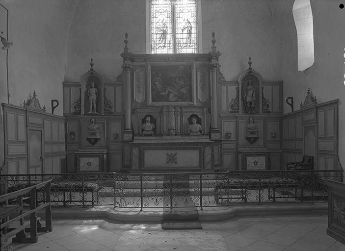  autel retable tabernacle lambris de revêtement © Région Bourgogne-Franche-Comté, Inventaire du patrimoine