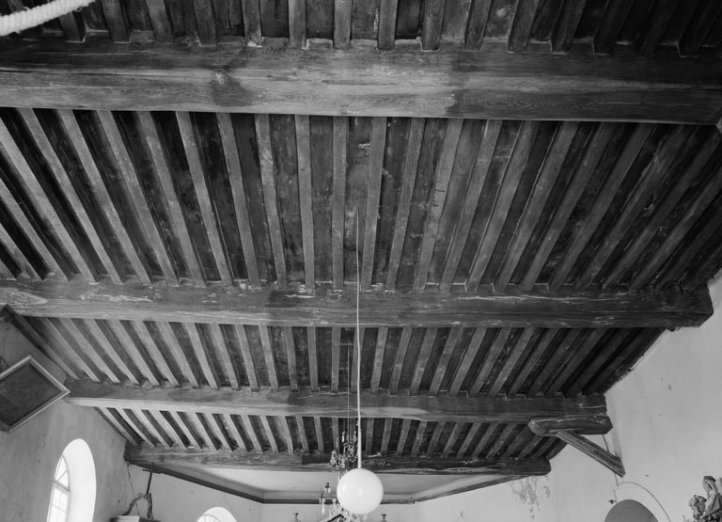 Le plafond (photo prise en 1978). © Région Bourgogne-Franche-Comté, Inventaire du patrimoine