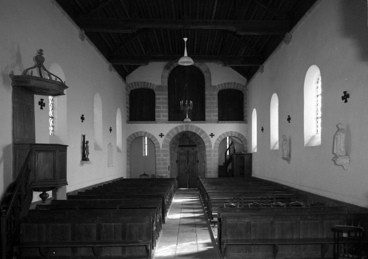 Vue intérieure prise depuis le choeur © Région Bourgogne-Franche-Comté, Inventaire du patrimoine