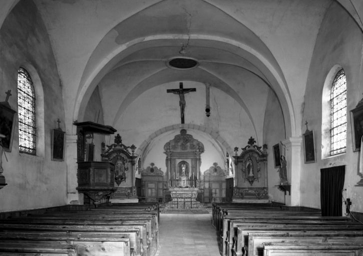 Vue intérieure prise de l'entrée © Région Bourgogne-Franche-Comté, Inventaire du patrimoine