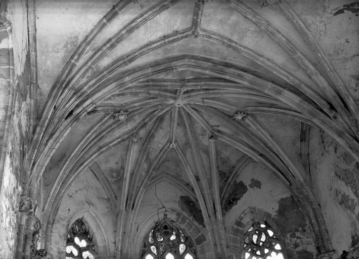 Chapelle de l'ancien château : voûte de l'abside. © Région Bourgogne-Franche-Comté, Inventaire du patrimoine