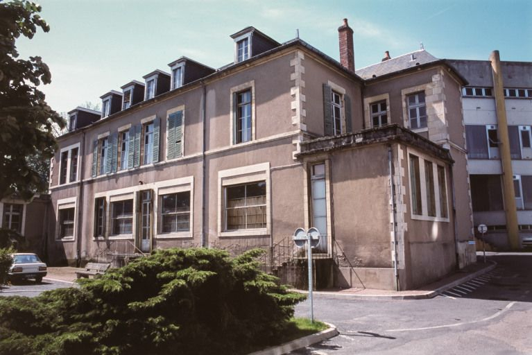 Bâtiment de biologie, façade postérieure. © Région Bourgogne-Franche-Comté, Inventaire du patrimoine