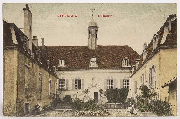 Vue de la façade principale, carte postale, après 1910. © Région Bourgogne-Franche-Comté, Inventaire du patrimoine