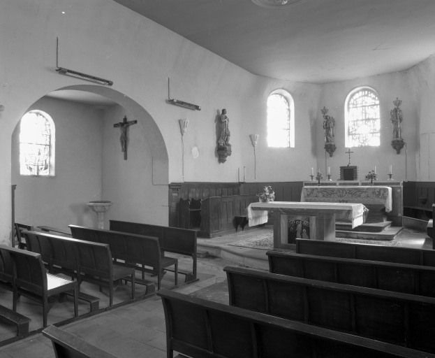 Choeur et chapelle gauche. © Région Bourgogne-Franche-Comté, Inventaire du patrimoine