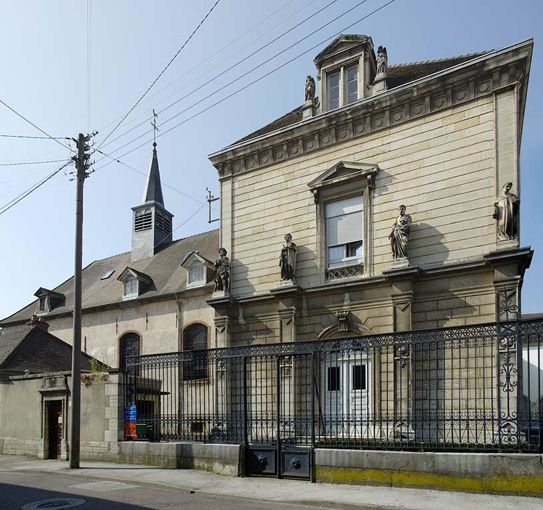 Chapelle et mur de croupe de l'aile gauche. © Région Bourgogne-Franche-Comté, Inventaire du patrimoine