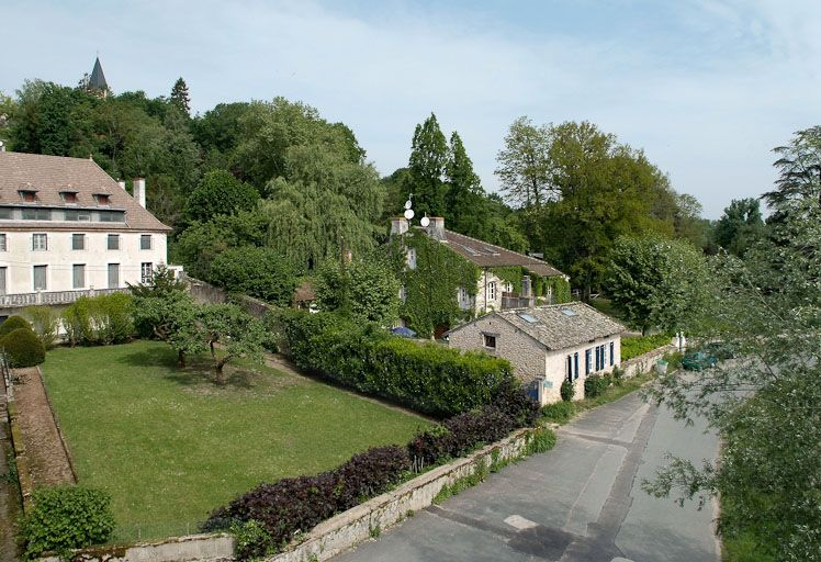 Tuilerie située avant le moulin : vue du dessus de son ancien emplacement. © Région Bourgogne-Franche-Comté, Inventaire du patrimoine