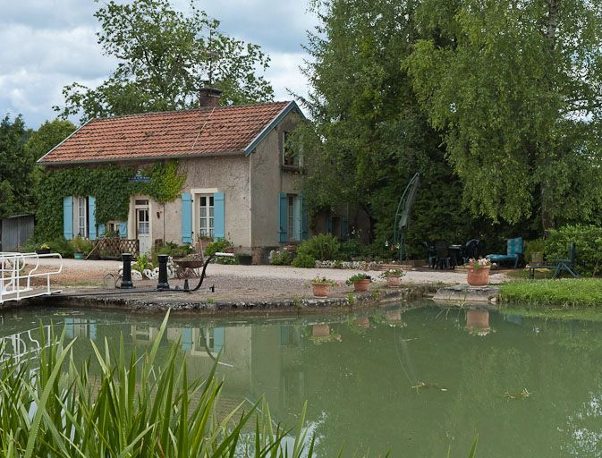 Vue amont du site d'écluse. © Région Bourgogne-Franche-Comté, Inventaire du patrimoine