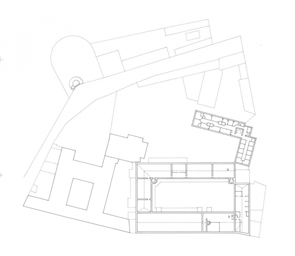 Plan schématique du troisième niveau. © Région Bourgogne-Franche-Comté, Inventaire du patrimoine