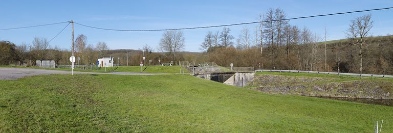 Vue d'ensemble du site d'écluse. © Région Bourgogne-Franche-Comté, Inventaire du patrimoine