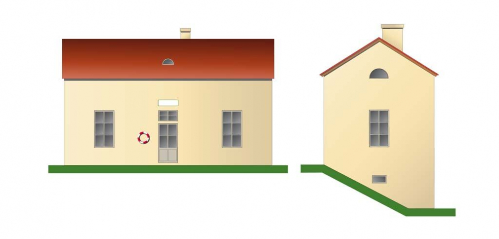 Maison d'éclusier sur le canal du Nivernais : il s'agit du type Foucherot. © Région Bourgogne-Franche-Comté, Inventaire du patrimoine