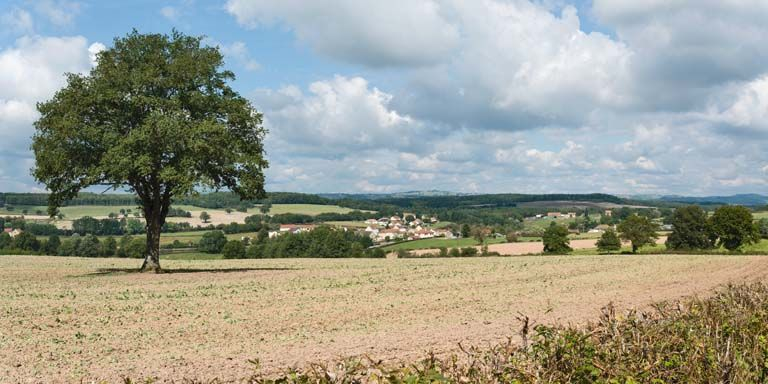 Vue du village. © Région Bourgogne-Franche-Comté, Inventaire du patrimoine