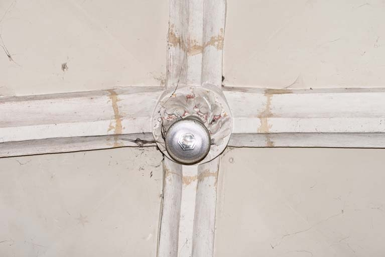 Clé de voûte de la chapelle sud. © Région Bourgogne-Franche-Comté, Inventaire du patrimoine