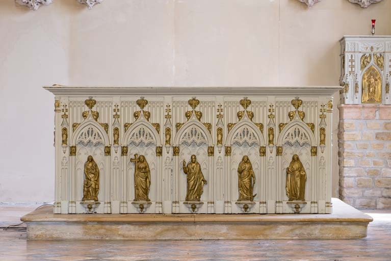 L'autel majeur vu de face. © Région Bourgogne-Franche-Comté, Inventaire du patrimoine