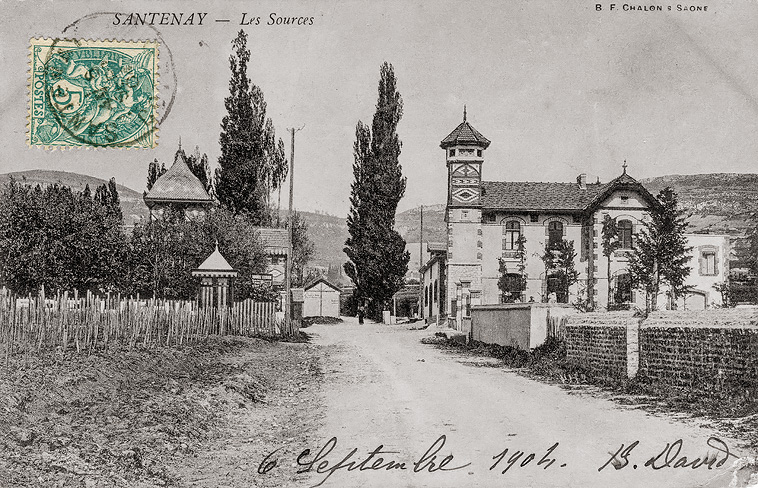 Vue depuis l'avenue des Sources (établissement à droite). © Région Bourgogne-Franche-Comté, Inventaire du patrimoine Vue depuis l'avenue des Sources (établissement à droite). © Région Bourgogne-Franche-Comté, Inventaire du patrimoine