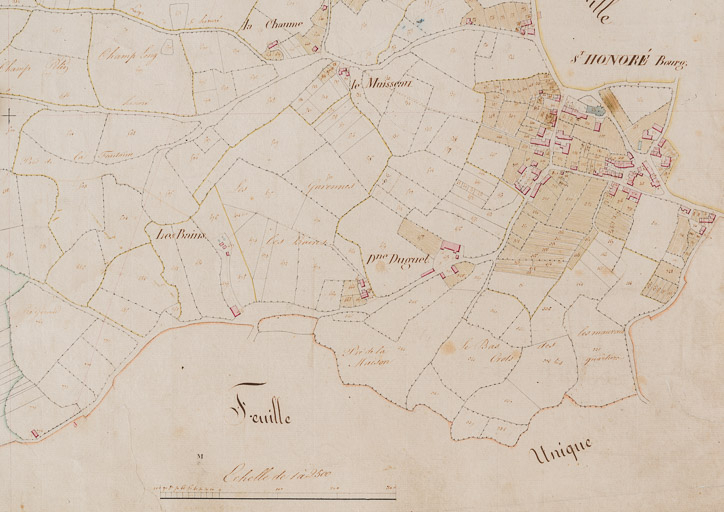  plan village © Archives départementales de la Nièvre