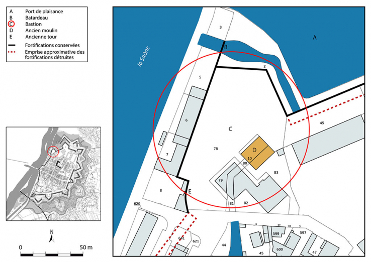 fortification d'agglomération bastion © Région Bourgogne-Franche-Comté, Inventaire du patrimoine