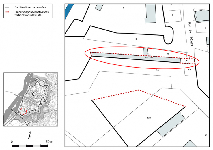  courtine fortification d'agglomération © Région Bourgogne-Franche-Comté, Inventaire du patrimoine