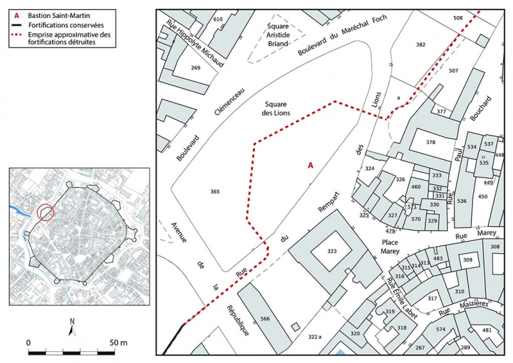fortification d'agglomération © Région Bourgogne-Franche-Comté, Inventaire du patrimoine  fortification d'agglomération © Région Bourgogne-Franche-Comté, Inventaire du patrimoine