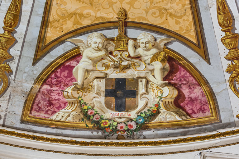  peinture monumentale armoiries © Région Bourgogne-Franche-Comté, Inventaire du patrimoine