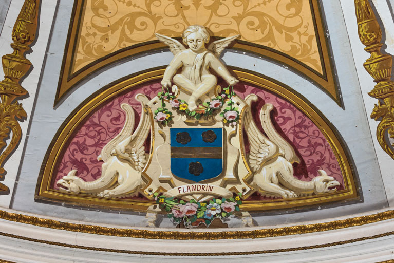  peinture monumentale armoiries © Région Bourgogne-Franche-Comté, Inventaire du patrimoine